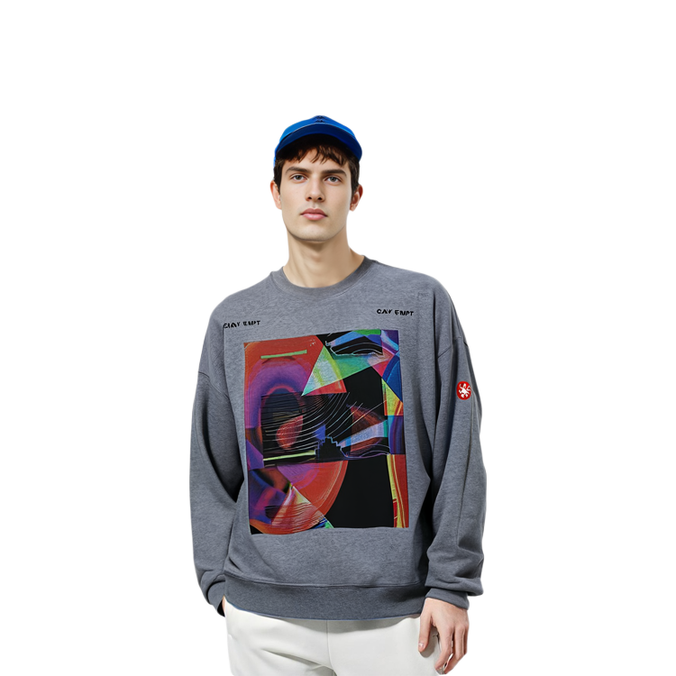 Purchase Sudadera Unisex Gris Cav Empt con Logo Estampado. CES22CS01