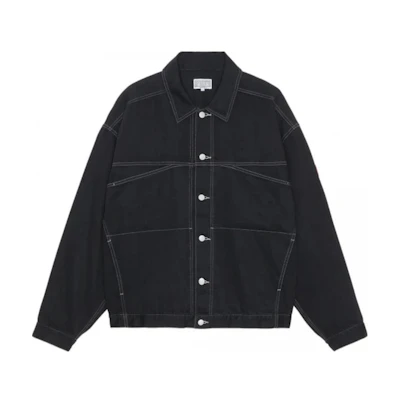 Cav Empt Logo Single-Breasted Long Sleeve Jacket Coat CES22JK16