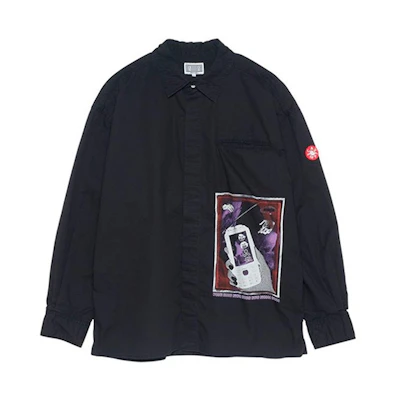 Cav Empt Long Sleeve Smartphone Patch Shirt Black CES16SH01