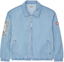 Cav Empt MD Coin-Op Existence Jacket Indigo Geometric Logo Zip-Up Blue Men’s Jacket CES21JK18 Cav Empt MD Coin-Op Existence Jacket Indigo Geometric Logo Zip-Up Blue Men’s Jacket CES21JK18