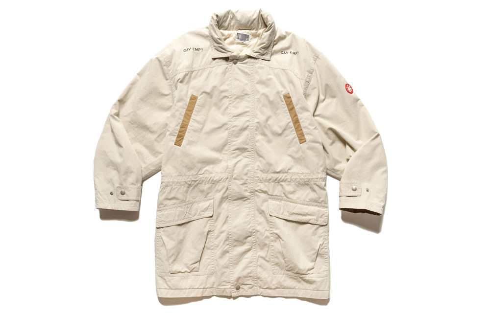 Cav Empt Mid-Length Jacket with Large Flap Pockets Off-White CES18JK07