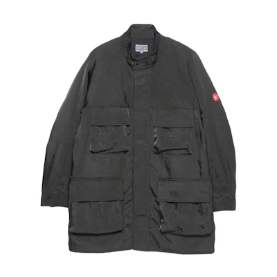 Cav Empt Multi-Pocket Zip Twill Print Jacket Charcoal Color CES16JK20