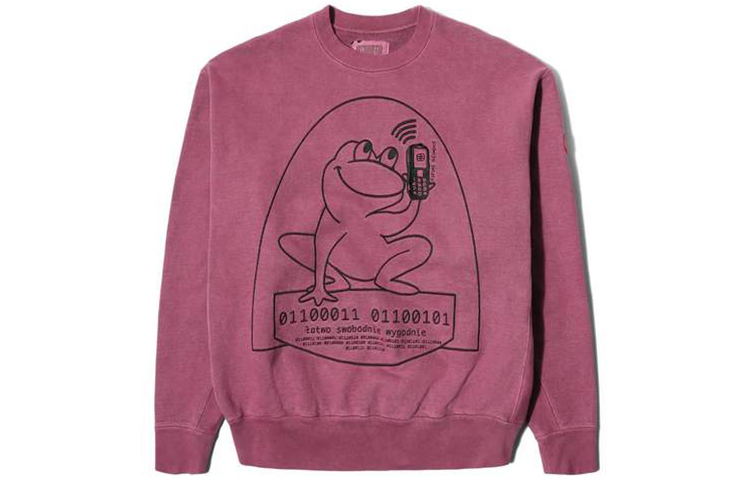 Cav Empt Overdye Easily Comfort Crewneck Sweatshirt Unisex Purple CES16CS02