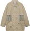Order Cav Empt Overdye Mesh Window Jacket Unisex Loose Fit Zip Khaki Jacket. CES21JK09