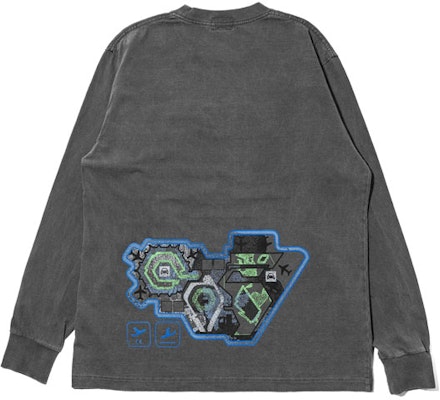 Cav Empt Overdye Printed Long Sleeve T-Shirt Unisex Black CES17LT05 Lookbook Cav Empt Overdye Printed Long Sleeve T-Shirt Unisex Black CES17LT05