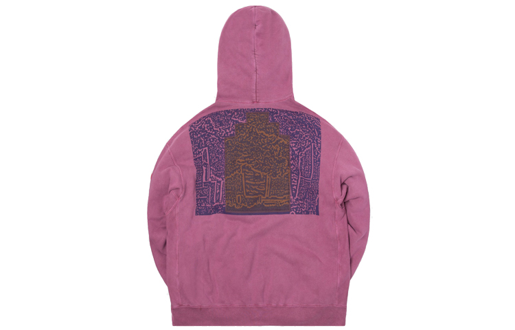 Cav Empt Overdye Smoky Heavy Hoodie Purple Unisex with Back Graphic CES16CS14