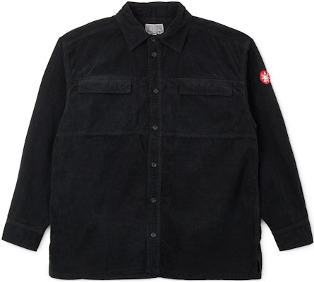 Cav Empt Overdye Switch Cord Shirt Black Long Sleeve Button-Up Jacket CESS2204 Buy Cav Empt Overdye Switch Cord Shirt Black Long Sleeve Button-Up Jacket CESS2204