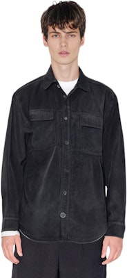 Cav Empt Overdye Switch Cord Shirt Black Long Sleeve Button-Up Jacket CESS2204 Shop Cav Empt Overdye Switch Cord Shirt Black Long Sleeve Button-Up Jacket CESS2204