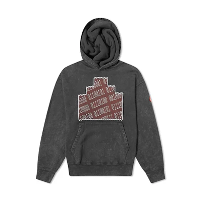 Cav Empt Overdyed Numbers Binary Code Unisex Black Hoodie CES16CS12