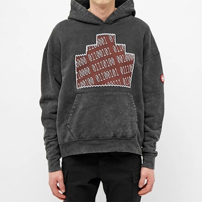 Cav Empt Overdyed Numbers Binary Code Unisex Black Hoodie CES16CS12 Lookbook Cav Empt Overdyed Numbers Binary Code Unisex Black Hoodie CES16CS12