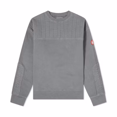 Cav Empt Padded Crewneck Sweatshirt Grey CES17CS12