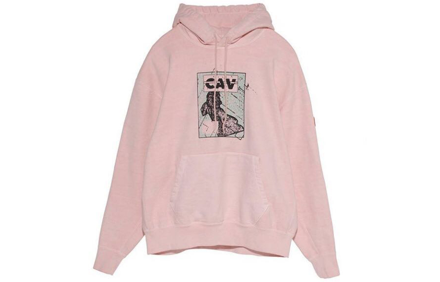 Cav Empt Panel Heavy Hoodie Unisex Pink Sweatshirt CE-SS18-051