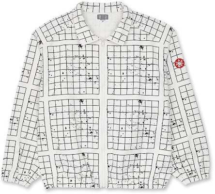 Cav Empt Paneled Grid Zip Jacket White - Long Sleeve Jacket. CESS2209 Buy Cav Empt Paneled Grid Zip Jacket White - Long Sleeve Jacket. CESS2209