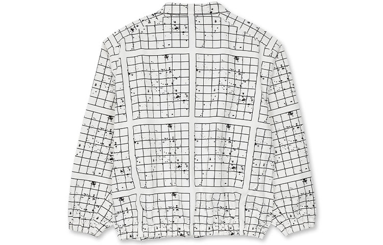 Lookbook キャブエンプト パネルグリッド ジップジャケット ホワイト - 長袖ジャケット CESS2209