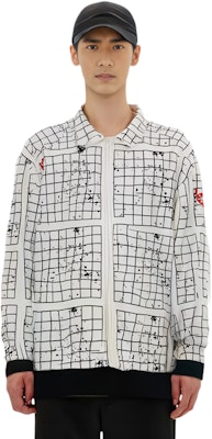 Cav Empt Paneled Grid Zip Jacket White - Long Sleeve Jacket. CESS2209 Purchase Cav Empt Paneled Grid Zip Jacket White - Long Sleeve Jacket. CESS2209