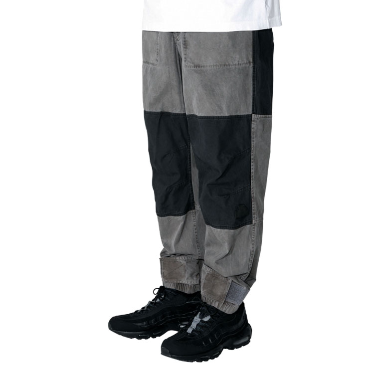 Shop Cav Empt Patchwork Warm Casual Pants SS21 Grey CES19PT10