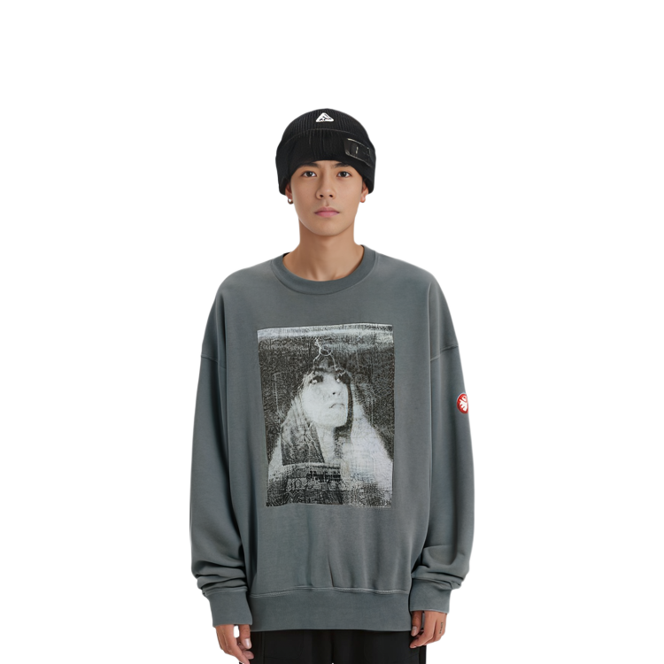 Purchase Cav Empt 圖案印花灰色情侶款套頭衛衣 男女適用 CES21CS09