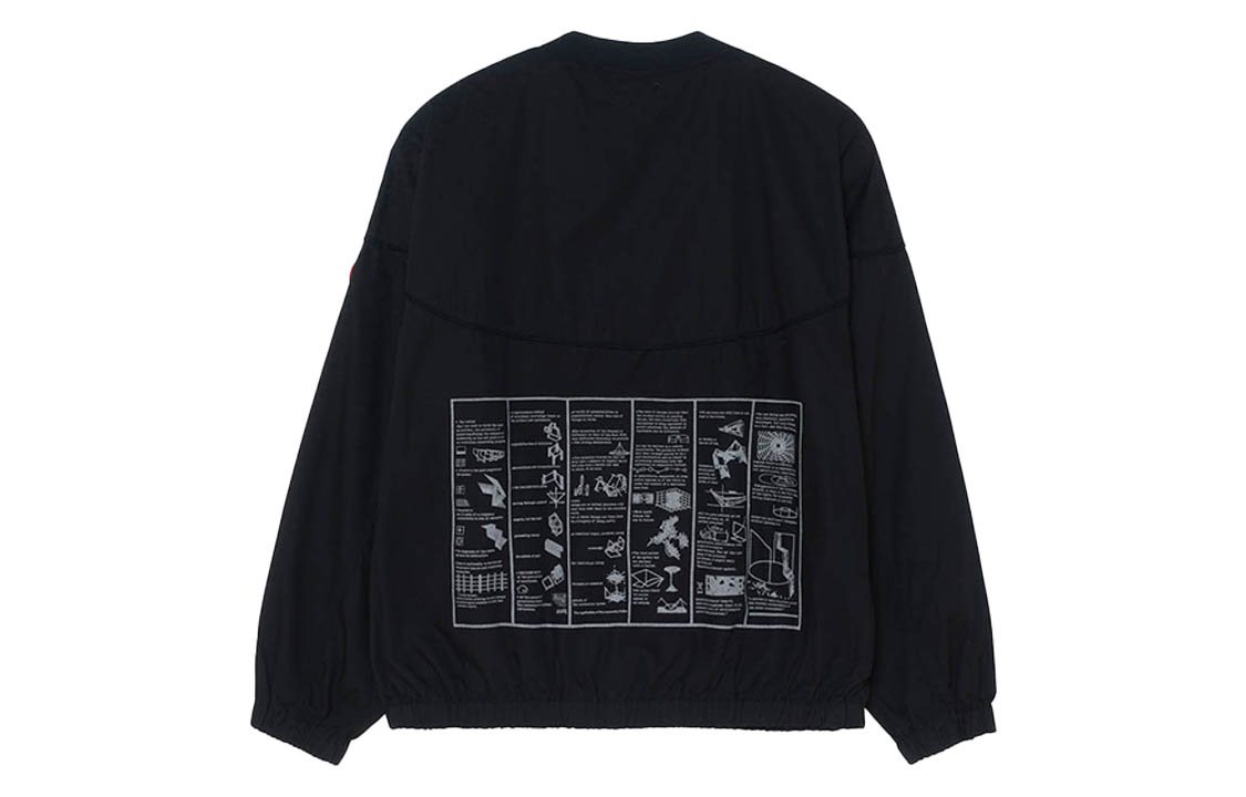 Cav Empt Pocket Crewneck Sweatshirt Unisex Black CES18JK22
