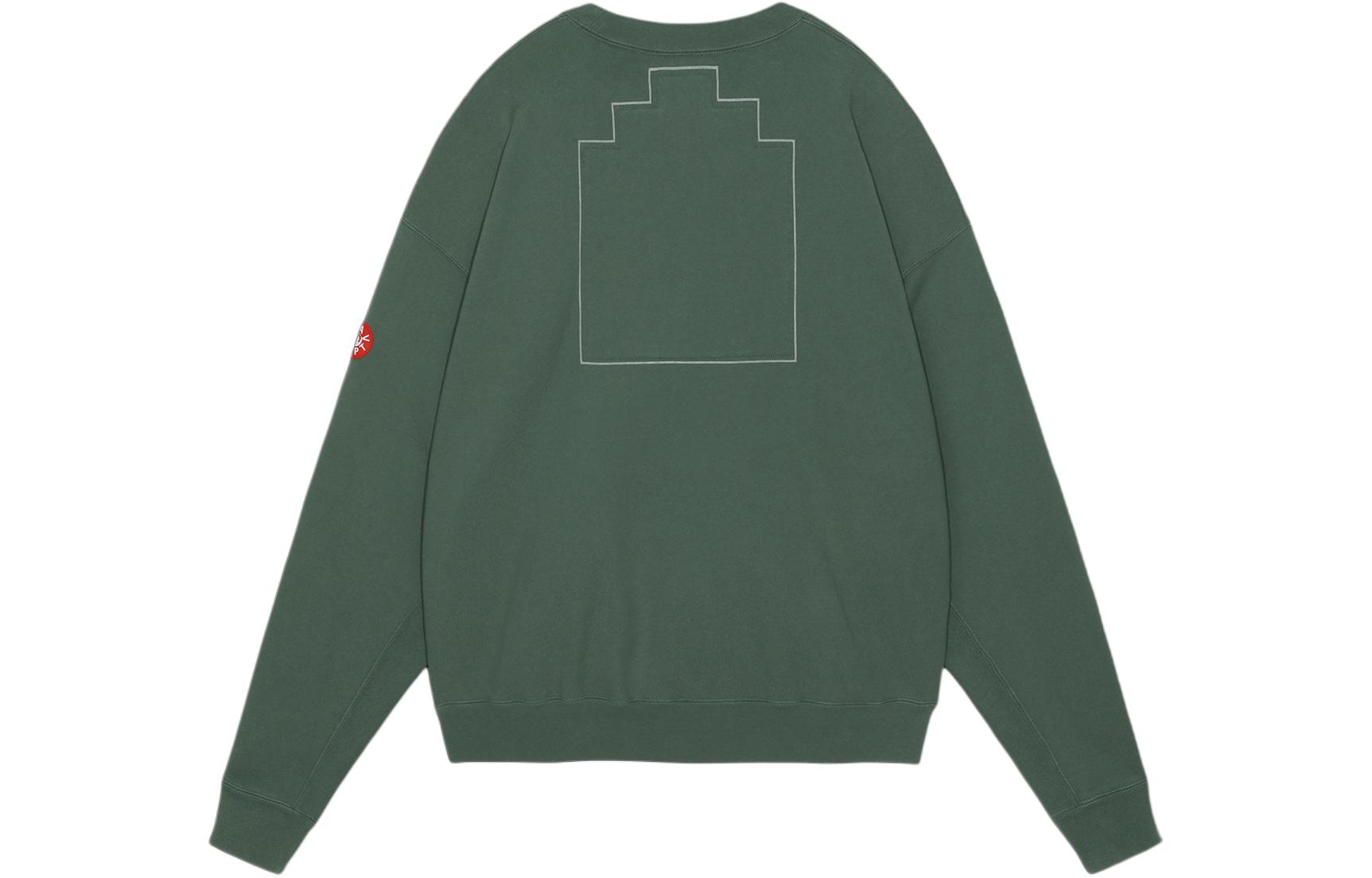 Lookbook Cav Empt Crewneck Hijau Lengan Panjang Unisex dengan Desain Print. CES25CS09