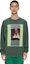 Shop Cav Empt Printed Crewneck Drop Shoulder Long Sleeve Sweatshirt Green Unisex. CES25CS09