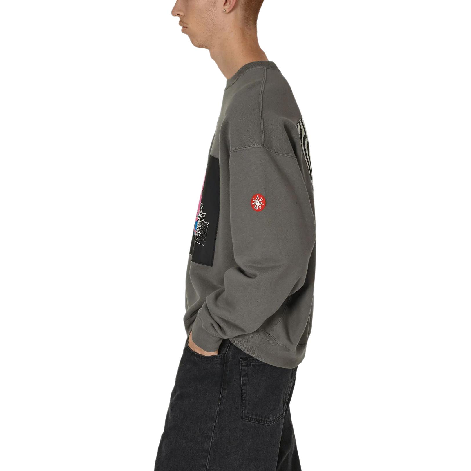 Shop Sudadera Cav Empt Pullover Cuello Redondo Gris Carbón Con Estampado. CES24CS03-001