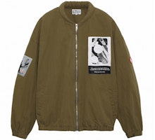 Cav Empt Printed Zip Patch Jacket Unisex Khaki. CES20JK21 Cav Empt Printed Zip Patch Jacket Unisex Khaki. CES20JK21