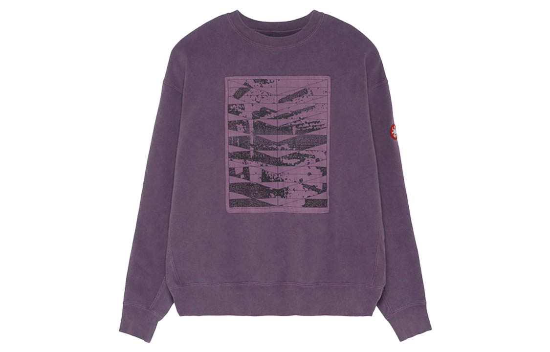 Cav Empt Purple Double-Sided Graphic Crewneck Sweatshirt Unisex CES18CS03-Purple