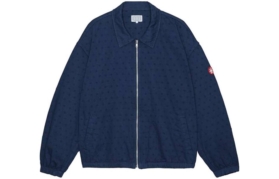 Cav Empt Relaxed Fit Collared Long Sleeve Jacket Blue CES23JK22-NAVY