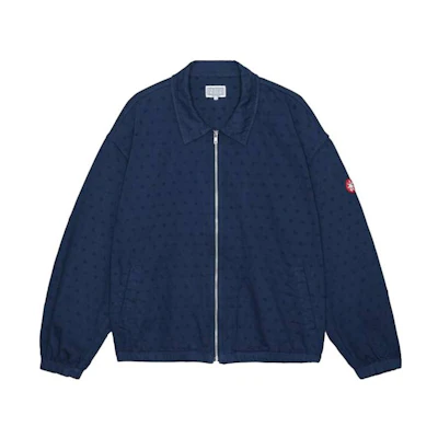 Cav Empt Relaxed Fit Collared Long Sleeve Jacket Blue CES23JK22-NAVY