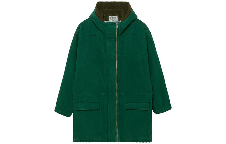 Cav Empt Reversible Fleece Hooded Jacket Green Loose Fit Outerwear CES18JK02