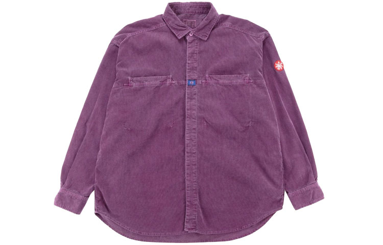 Cav Empt Rope Design Loose Shirt Jacket for Men in Purple CES18SH02-P