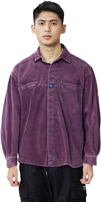 Cav Empt Rope Design Loose Shirt Jacket for Men in Purple CES18SH02-P Purchase Cav Empt Rope Design Loose Shirt Jacket for Men in Purple CES18SH02-P