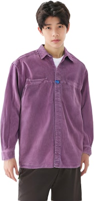 Cav Empt Rope Design Loose Shirt Jacket for Men in Purple CES18SH02-P Sizing Cav Empt Rope Design Loose Shirt Jacket for Men in Purple CES18SH02-P