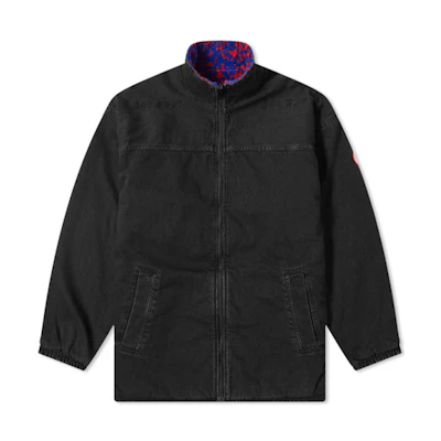Cav Empt Rubber Patch Reversible Stand Collar Jacket Black () CES16JK07