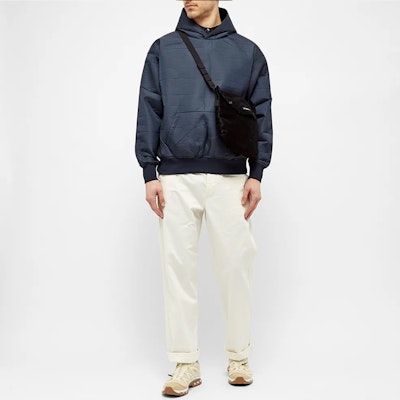 Cav Empt Solid Color Navy Blue Hoodie CES16JK14 Purchase Cav Empt Solid Color Navy Blue Hoodie CES16JK14