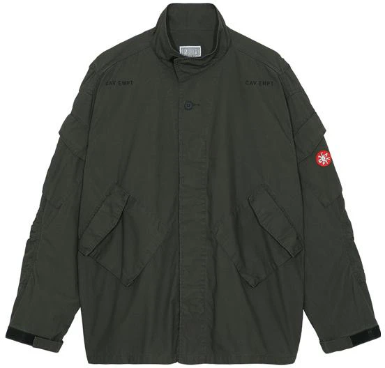 cav-empt-solid-color-stand-collar-pocket-long-sleeve-jacket-green-ces-22-jk-14