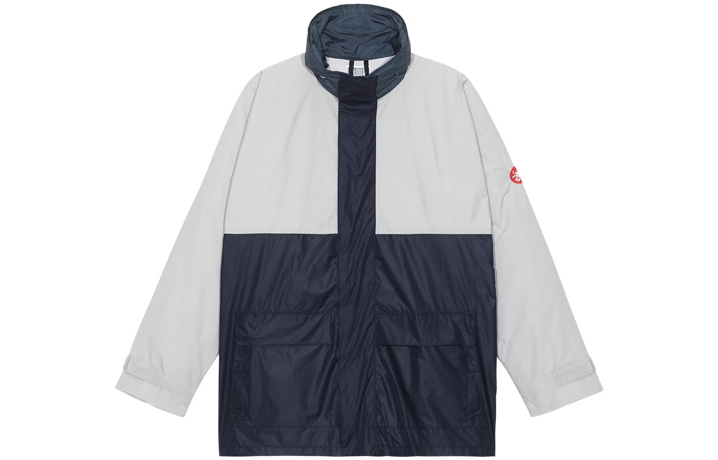 Cav Empt Spliced Stand Collar Long Sleeve Jacket Beige () CES23JK05