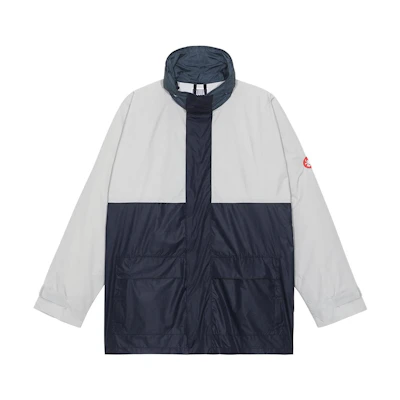 Cav Empt Spliced Stand Collar Long Sleeve Jacket Beige () CES23JK05