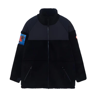 Cav Empt Spliced Zipper Jacket Unisex Black CES18CS20
