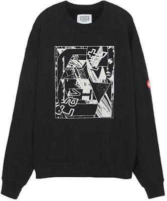 Cav Empt SS21 抽象印花黑色圓領套頭衫 CES19CS01 Buy Cav Empt SS21 抽象印花黑色圓領套頭衫 CES19CS01