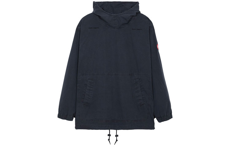 Cav Empt SS21 Black Utility Jacket with Back Graphic for Men CES19JK16