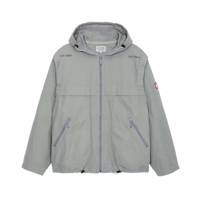 Cav Empt SS21 Detachable Hooded Jacket Loose Fit Gray Green CES19JK14