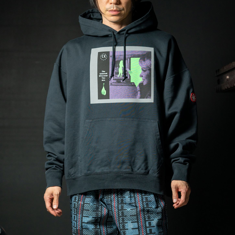 Shop Cav Empt SS21 Graphic Hoodie Unisex Black CES19CS14