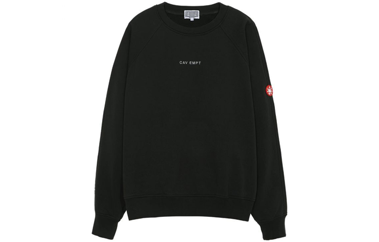 Cav Empt SS21 Graphic Oversized Crewneck Sweatshirt Black CES19CS07
