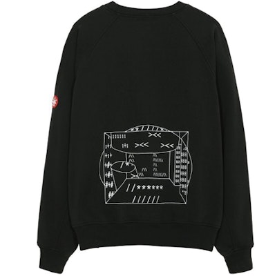 Cav Empt SS21 Graphic Oversized Crewneck Sweatshirt Black CES19CS07 Lookbook Cav Empt SS21 Graphic Oversized Crewneck Sweatshirt Black CES19CS07