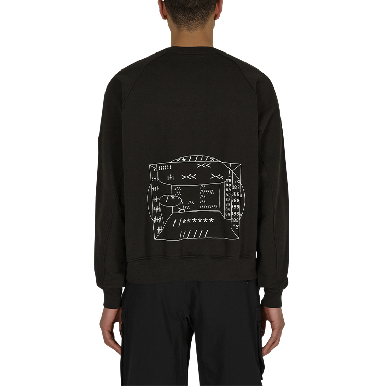 Purchase キャブエンプト SS21 グラフィック オーバーサイズ クルーネック スウェットシャツ ブラック CES19CS07
