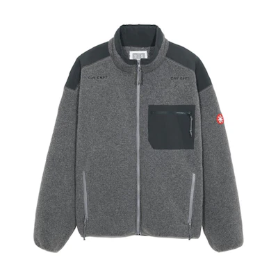 Cav Empt SS21 Gray Logo Pattern Zip-Up Jacket CES19CS22
