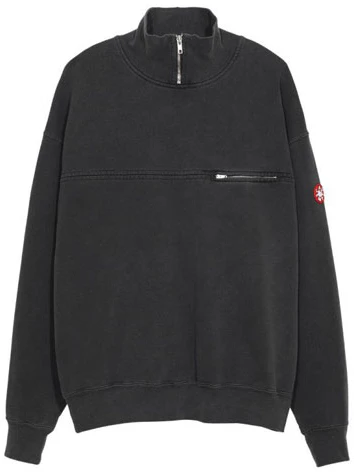 cav-empt-ss-21-half-zip-pullover-sweatshirt-unisex-black-ces-19-cs-09