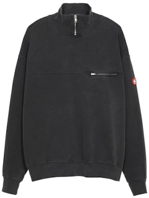 Cav Empt SS21 半拉鍊黑色套頭衫中性長袖上衣 CES19CS09 Buy Cav Empt SS21 半拉鍊黑色套頭衫中性長袖上衣 CES19CS09
