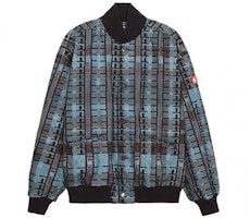 Cav Empt SS21 Indigo Plaid Denim Jacket with Shoulder Embroidery Unisex. CES19JK11 Cav Empt SS21 Indigo Plaid Denim Jacket with Shoulder Embroidery Unisex. CES19JK11